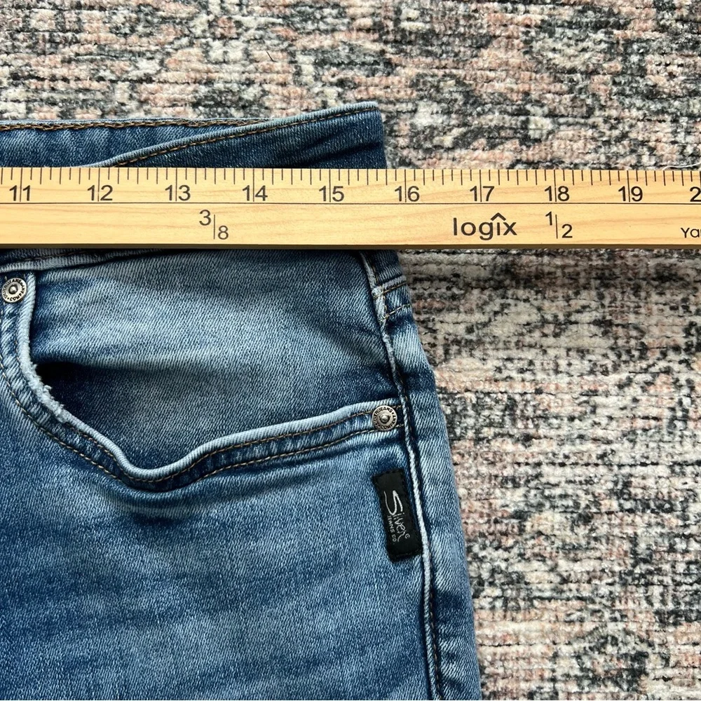 Silver Jeans Boyfriend Women Size 30 Blue Denim Stretch Distressed